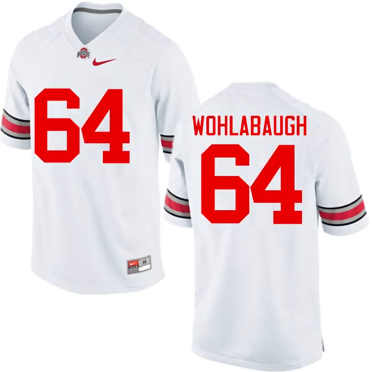 Jack Wohlabaugh Ohio State Buckeyes Men's NCAA #64 Nike White College Stitched Football Jersey HMY6656HL